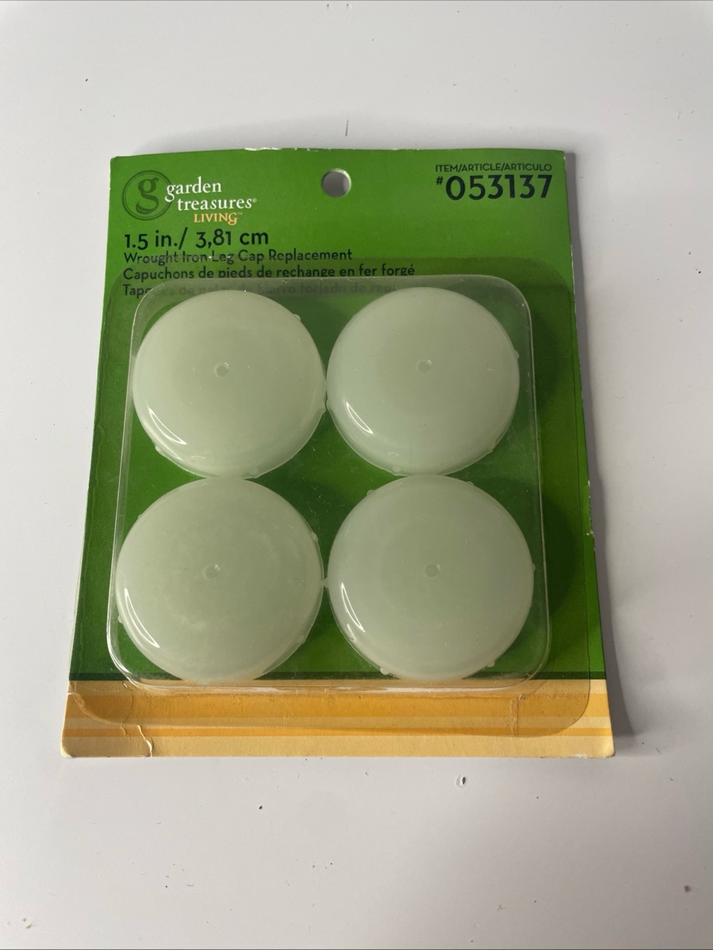 Garden Treasures 1-1/4" Table and Chair Leg Cap Inserts in White -  Pack of 4